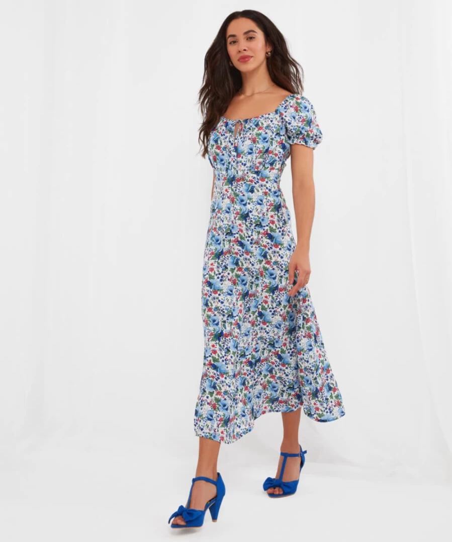 Joe Browns Women's Isla Dress in Multi Color - Stylish Floral Printed Boho Maxi Dress