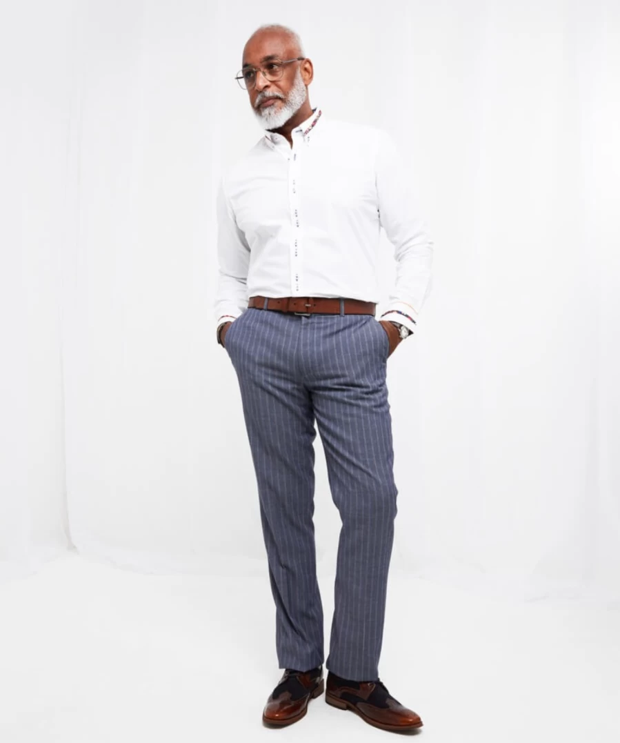 Joe Browns Men's Blue Deadly Dapper Trouser - Stylish Formal Pants for Men