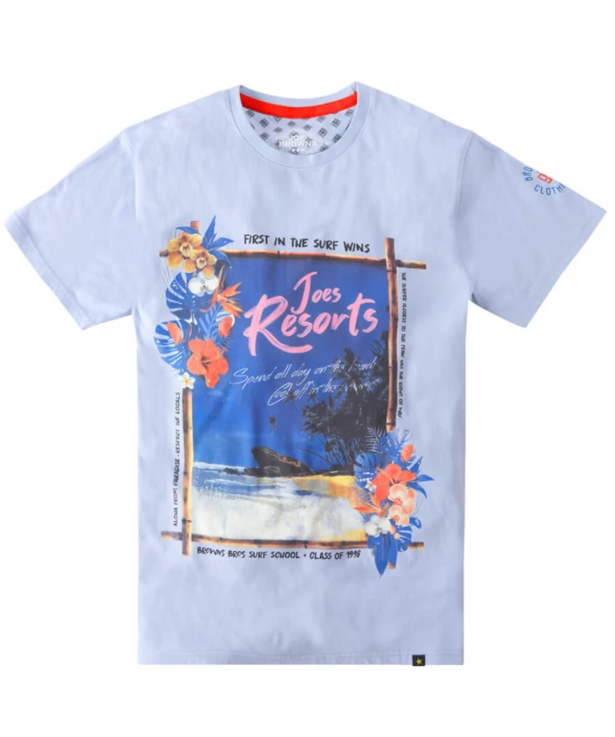 Joe Browns Men's Blue First In Tee - Casual Short Sleeve T-Shirt