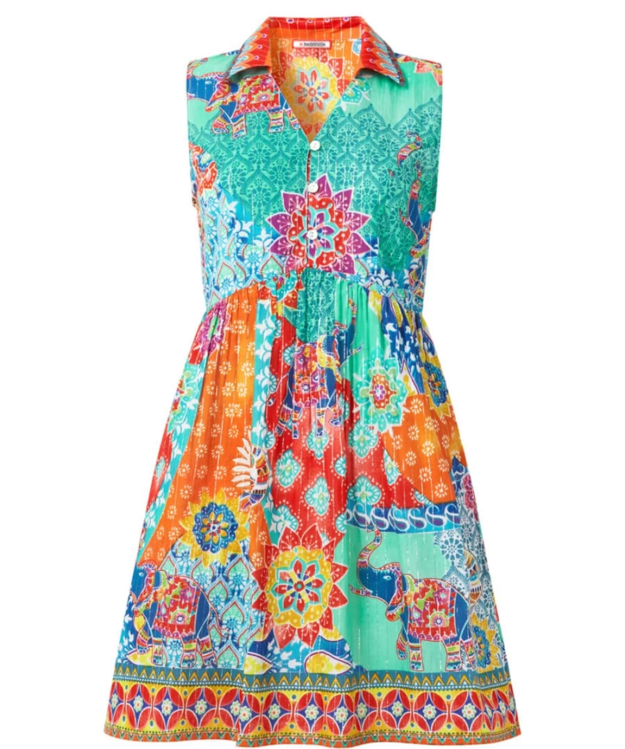 Joe Browns Women's Summer Sun Tunic in Multi Color - Lightweight Boho Chic Blouse