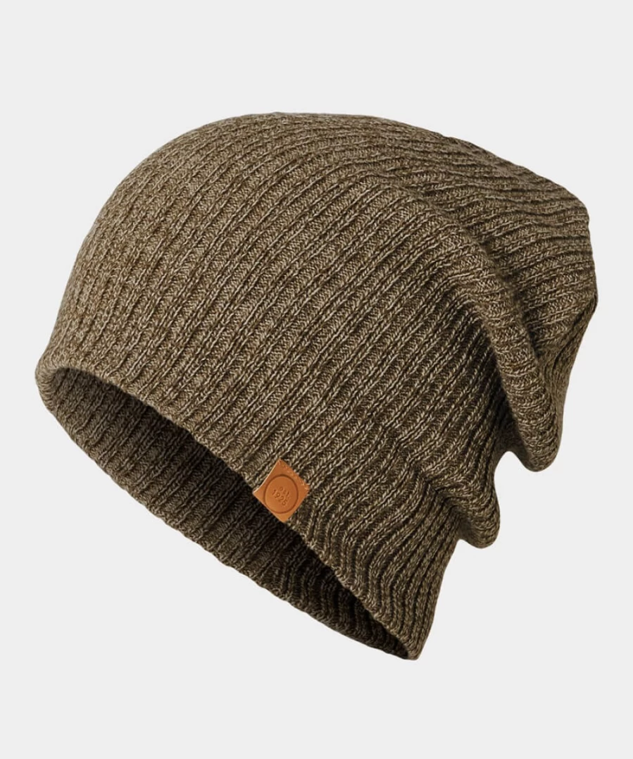 Joe Browns Men's Khaki Beanie - Classic Knit Winter Hat for Men