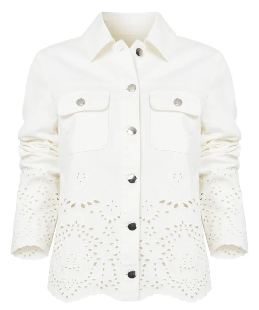 "Joe Browns Women's White Delicate Denim Jacket"