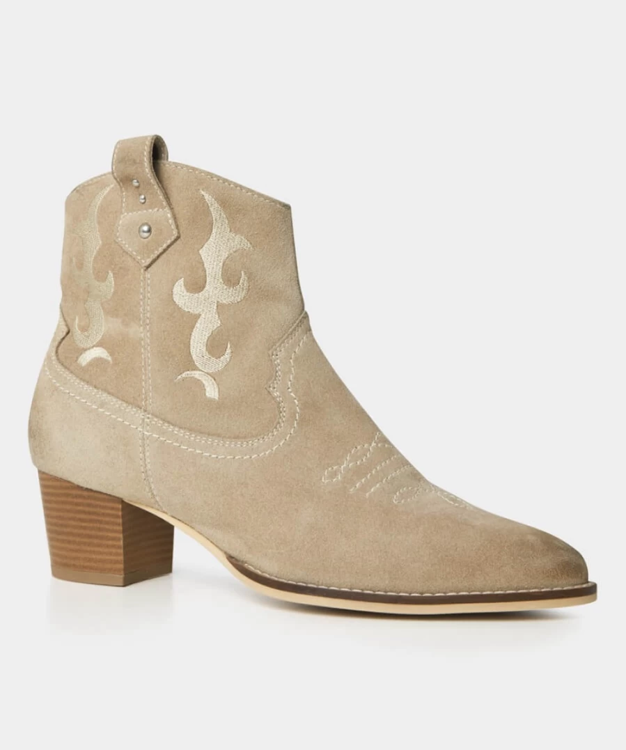 Joe Browns Women's Natural Suede Boots - Idaho Style Ankle Boots for Comfort & Fashion