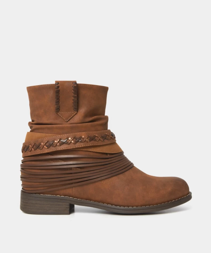Joe Browns Women's Tan Boho Ankle Boots | New Mexico Western Style