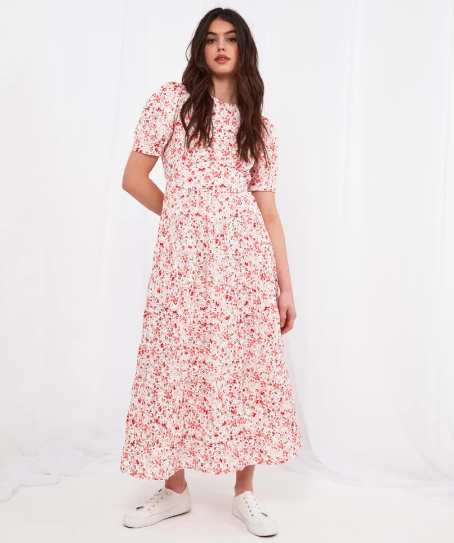 Joe Browns Women's Amelia Tiered Dress in Multi - Floral Boho Maxi Dress for Women