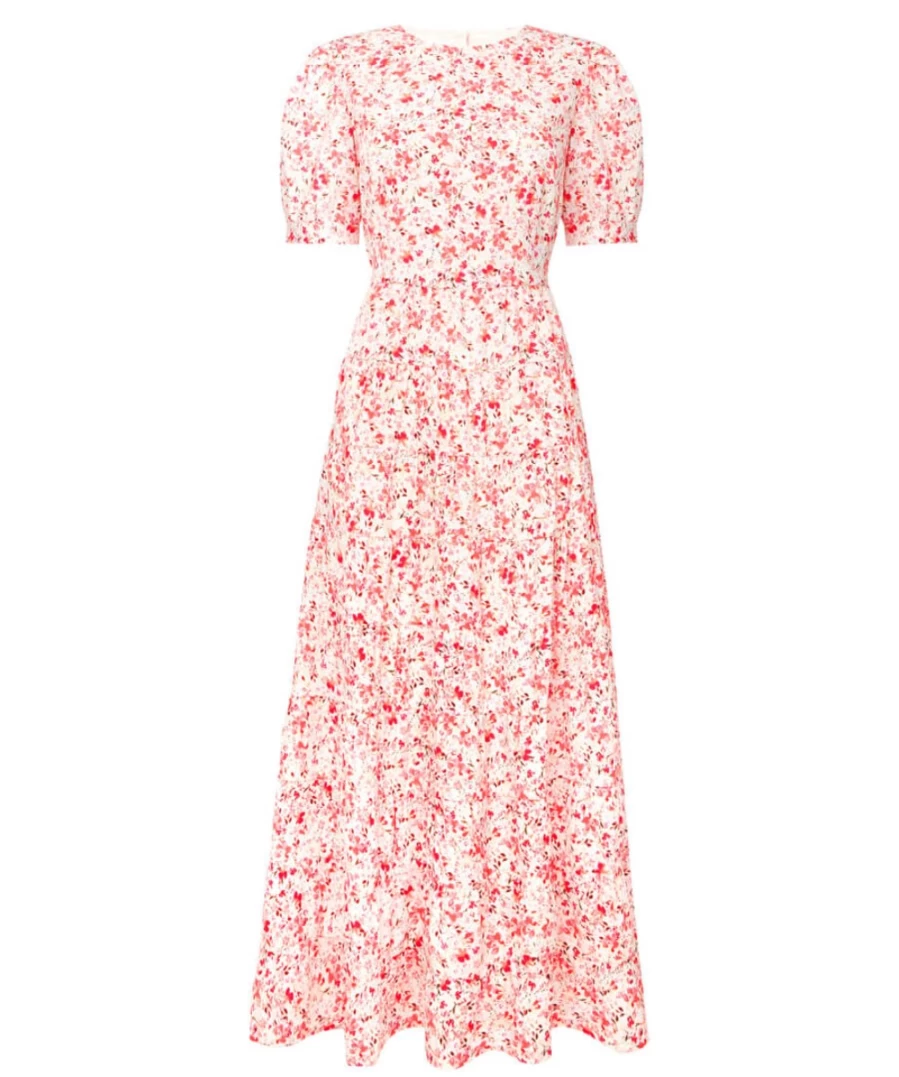 Joe Browns Women's Amelia Tiered Dress in Multi - Floral Boho Maxi Dress for Women