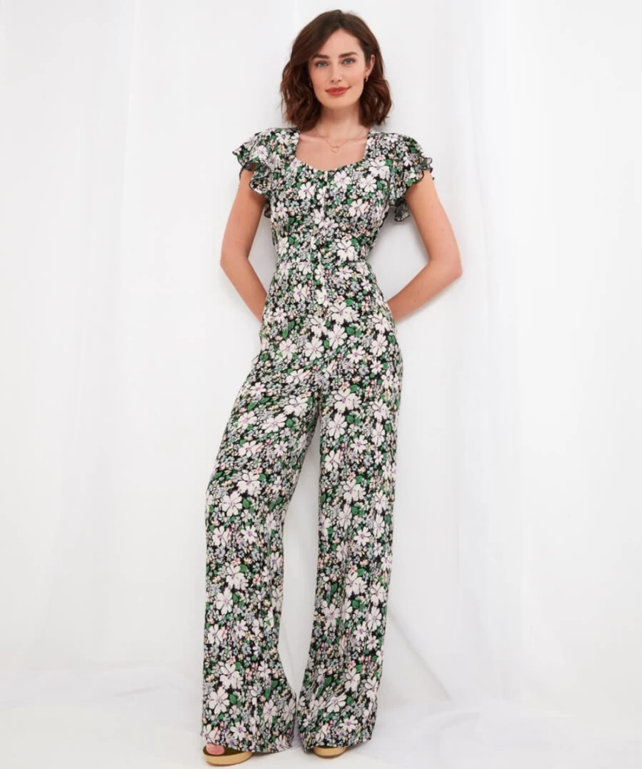 Joe Browns Women's Floral Print Jumpsuit - Multi Color Fabulous Flora Design