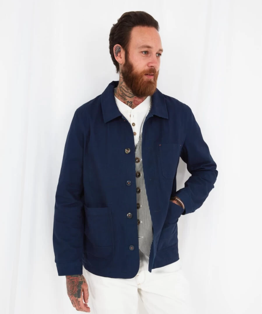 Joe Browns Men's Blue Work Hard Play Hard Jacket - Casual Stylish Coat