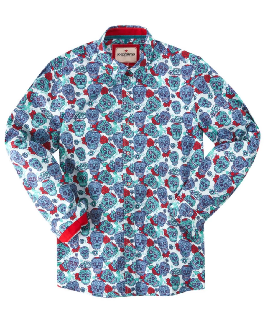 Joe Browns Men's Blue Carnival Fun Shirt - Festive Casual Wear