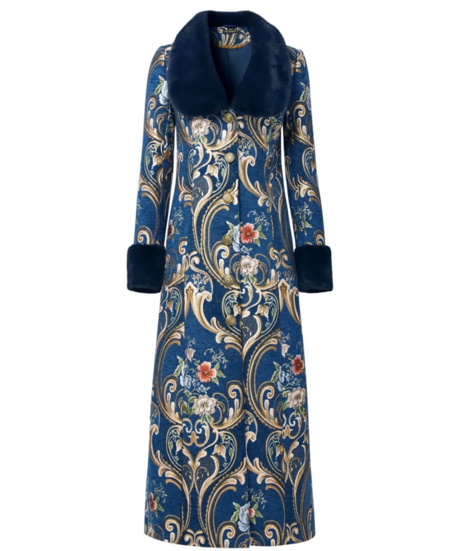 Joe Browns Women's Blue What A Statement Longline Coat | Elegant Trench Coat for Women