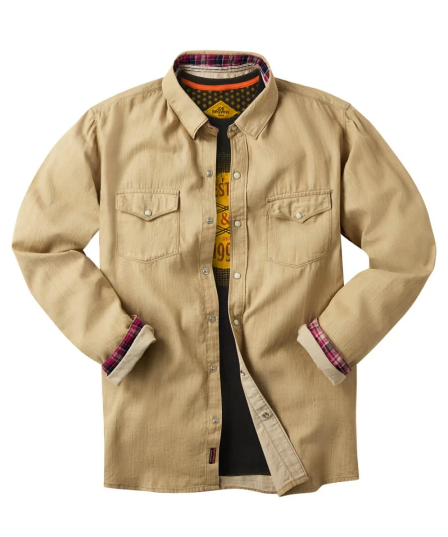 Joe Browns Men's Sand Loving Life Shirt - Casual Comfort Top