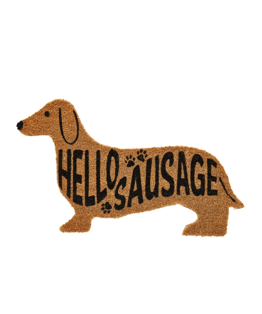Joe Browns Super Sausage Dog Doormat - Colorful Multi Design Non-Slip Welcome Mat for Pet Lovers
