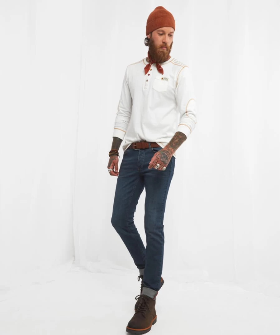Joe Browns Men's Dark Vintage Superb Fit Jeans - Classic Slim Denim Pants for Men