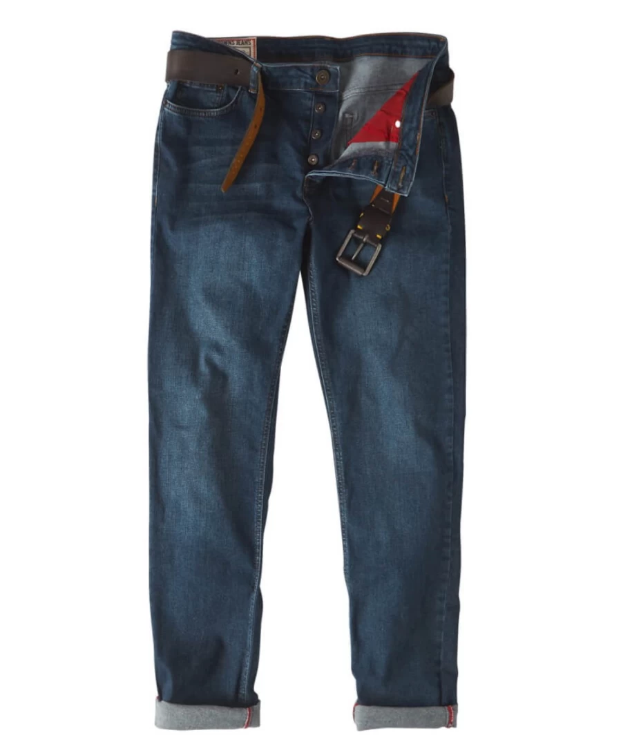 Joe Browns Men's Dark Vintage Superb Fit Jeans - Classic Slim Denim Pants for Men