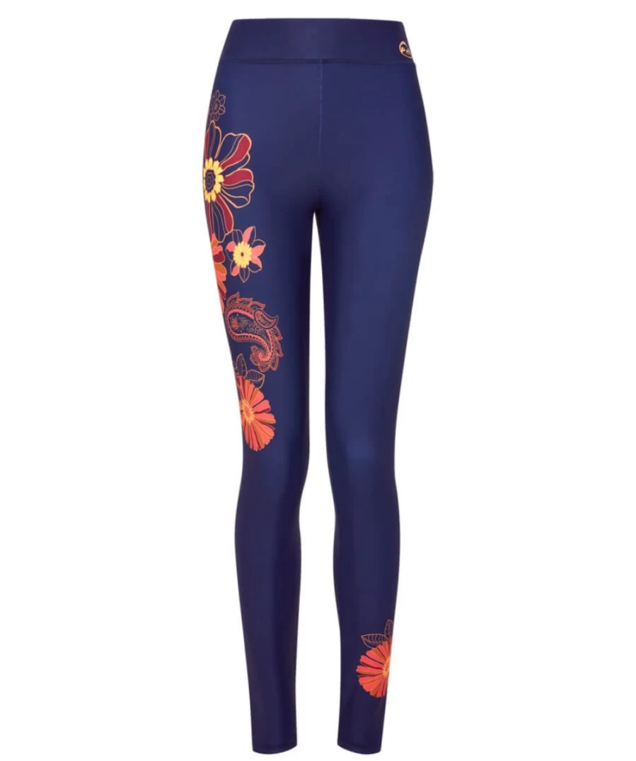 Joe Browns Women's Blue Floral Print Yoga Leggings - Fancy Design for Comfort & Style