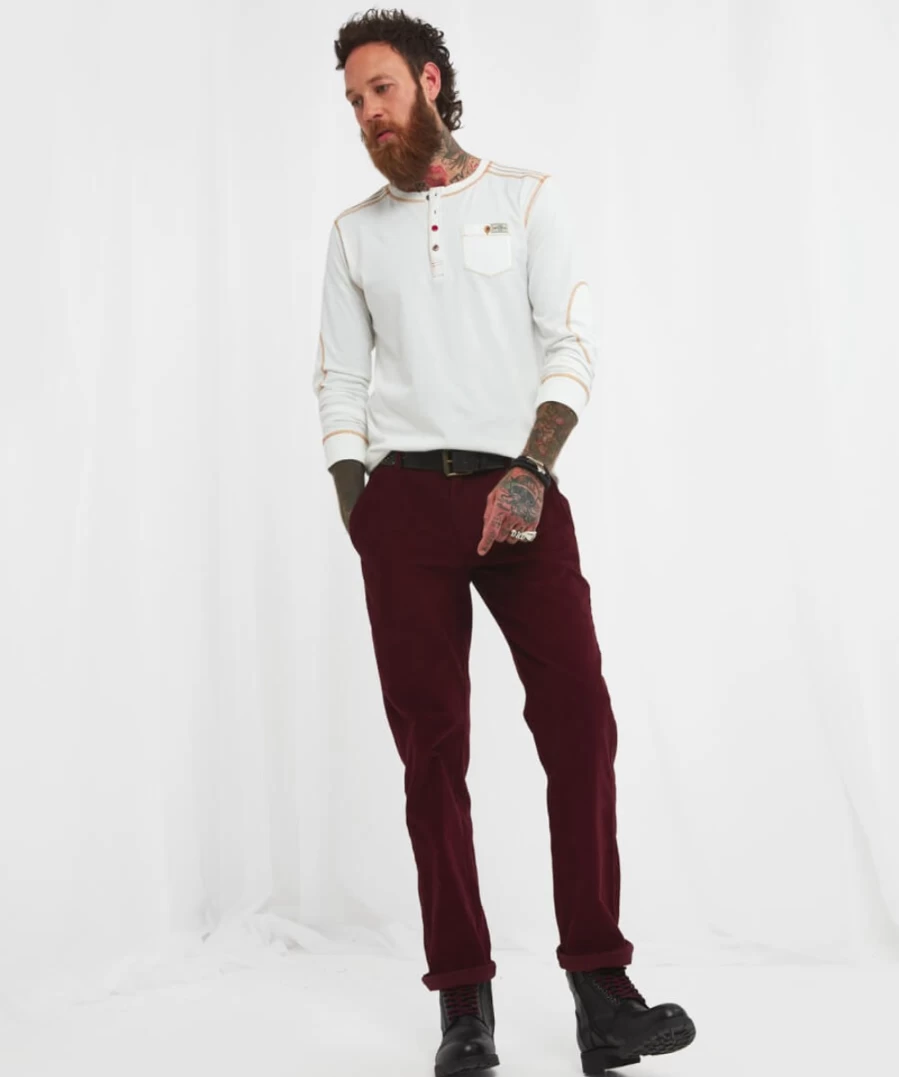 Joe Browns Men's Cherry Work Hard Trousers - Comfortable & Durable Casual Pants