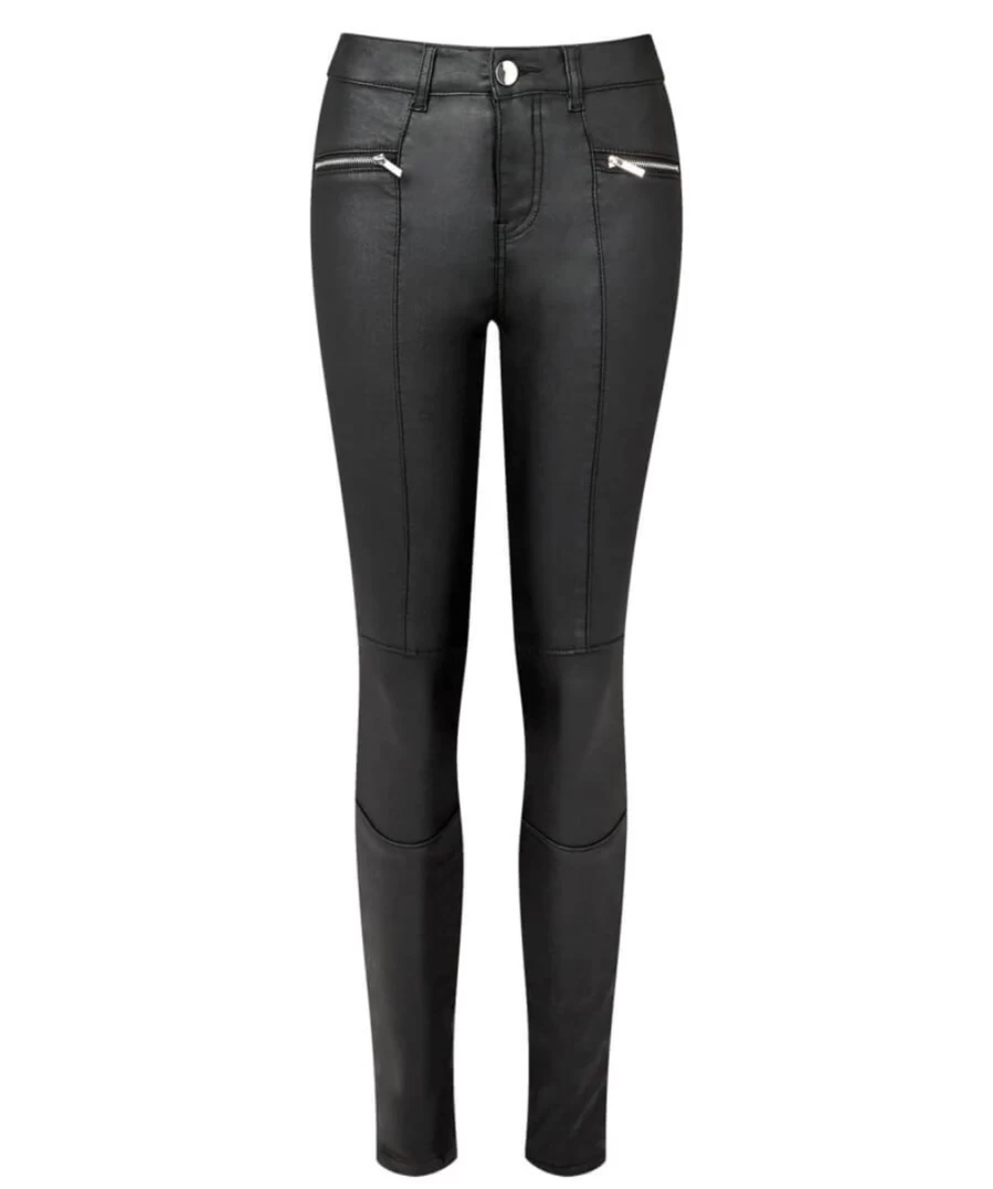 Joe Browns Women's Black Rock Chick Leather Look Trousers