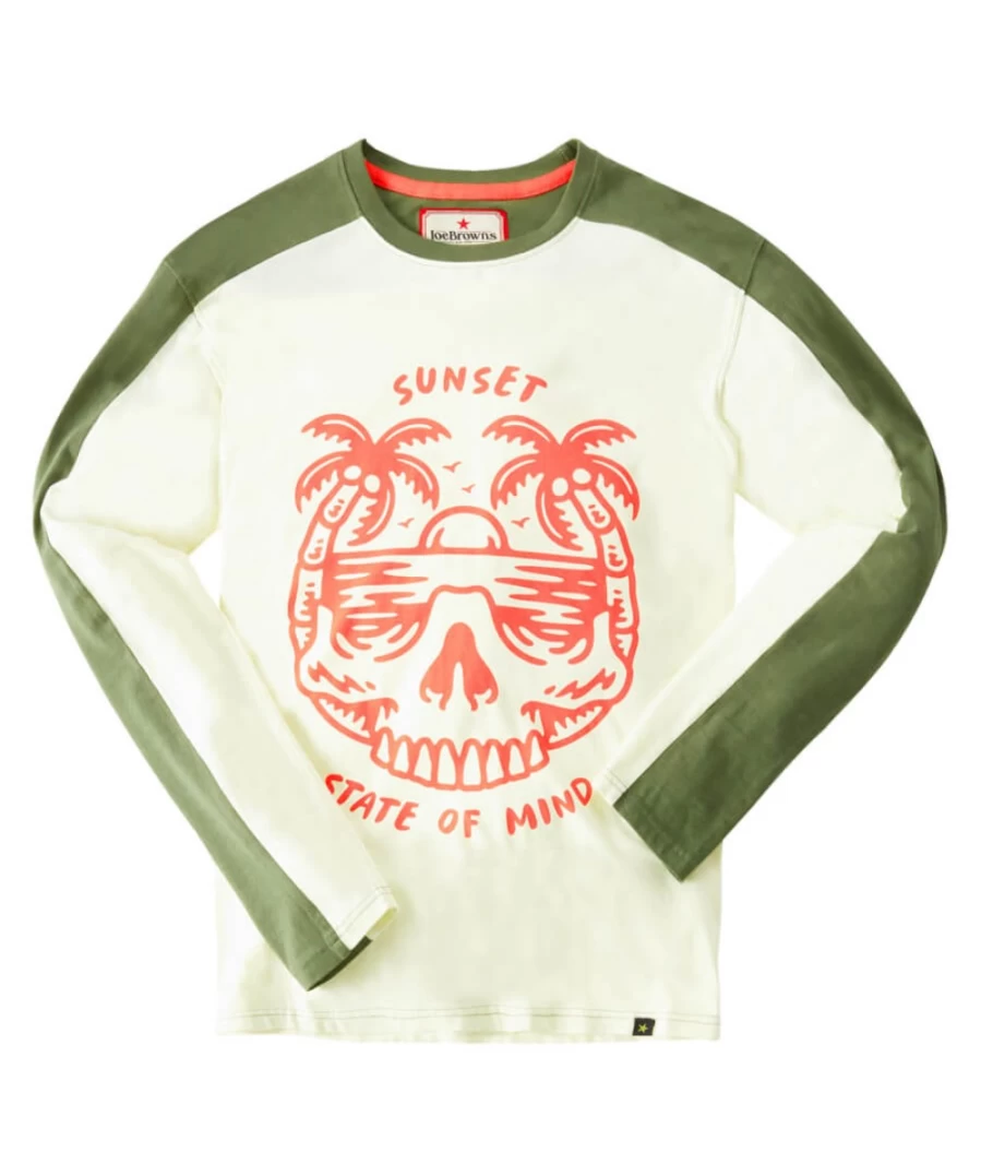 Joe Browns Men's State Of Mind Top in Cream | Casual Comfort Wear