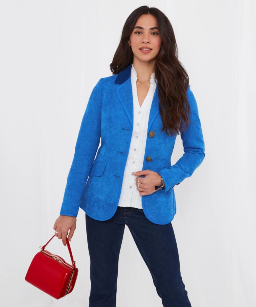 "Joe Browns Women's Blue Bold And Beautiful Jacket – Stylish Outerwear"