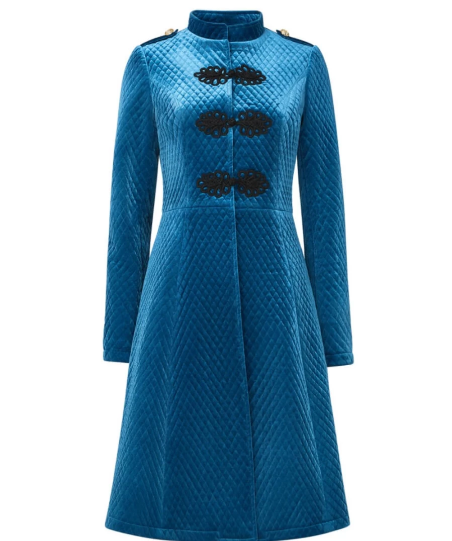 Joe Browns Women's Teal Quilted Coat - Stylish & Eye-Catching Outerwear