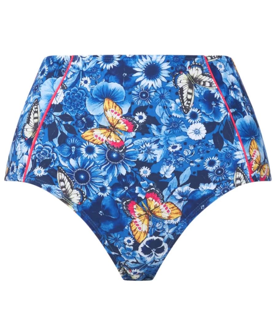 Joe Browns Women's Twilight Garden Retro Brief - Blue Multi Floral Vintage Style Underwear