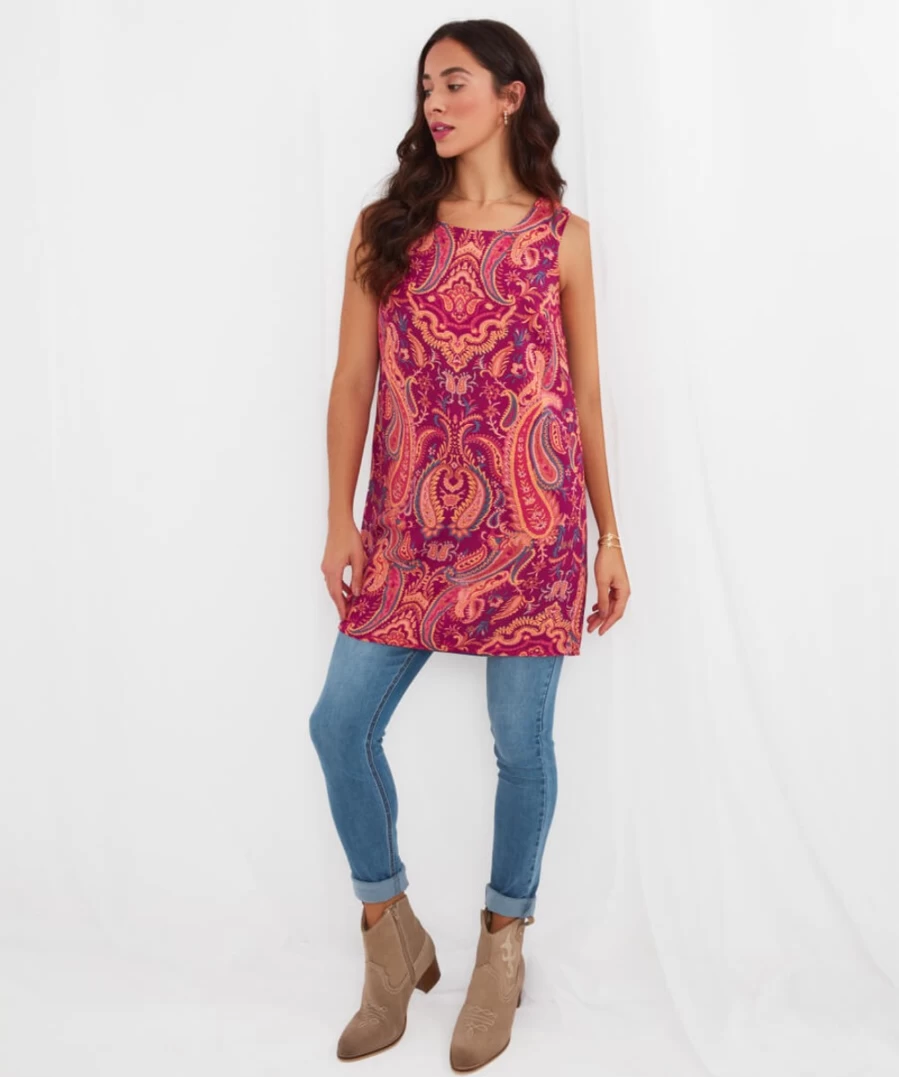 Joe Browns Women's Ravishing Reversible Multi-Color Tunic Top