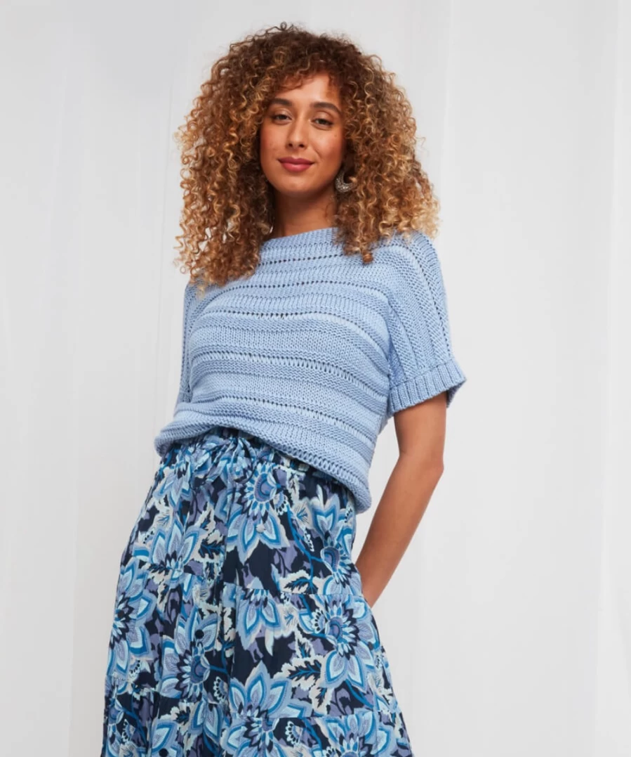 "Joe Browns Women's Blue Perfect Summer Knit Top"