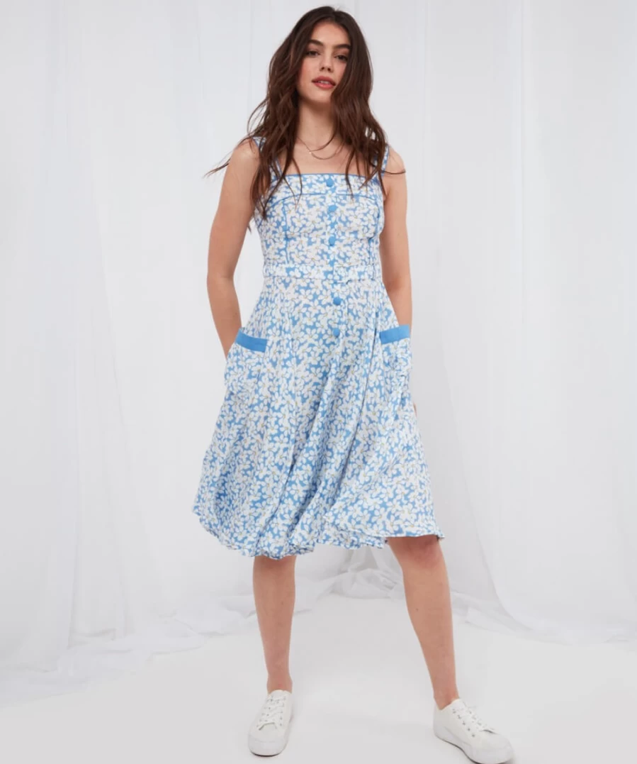 Joe Browns Women's Freya Blue Button Through Top