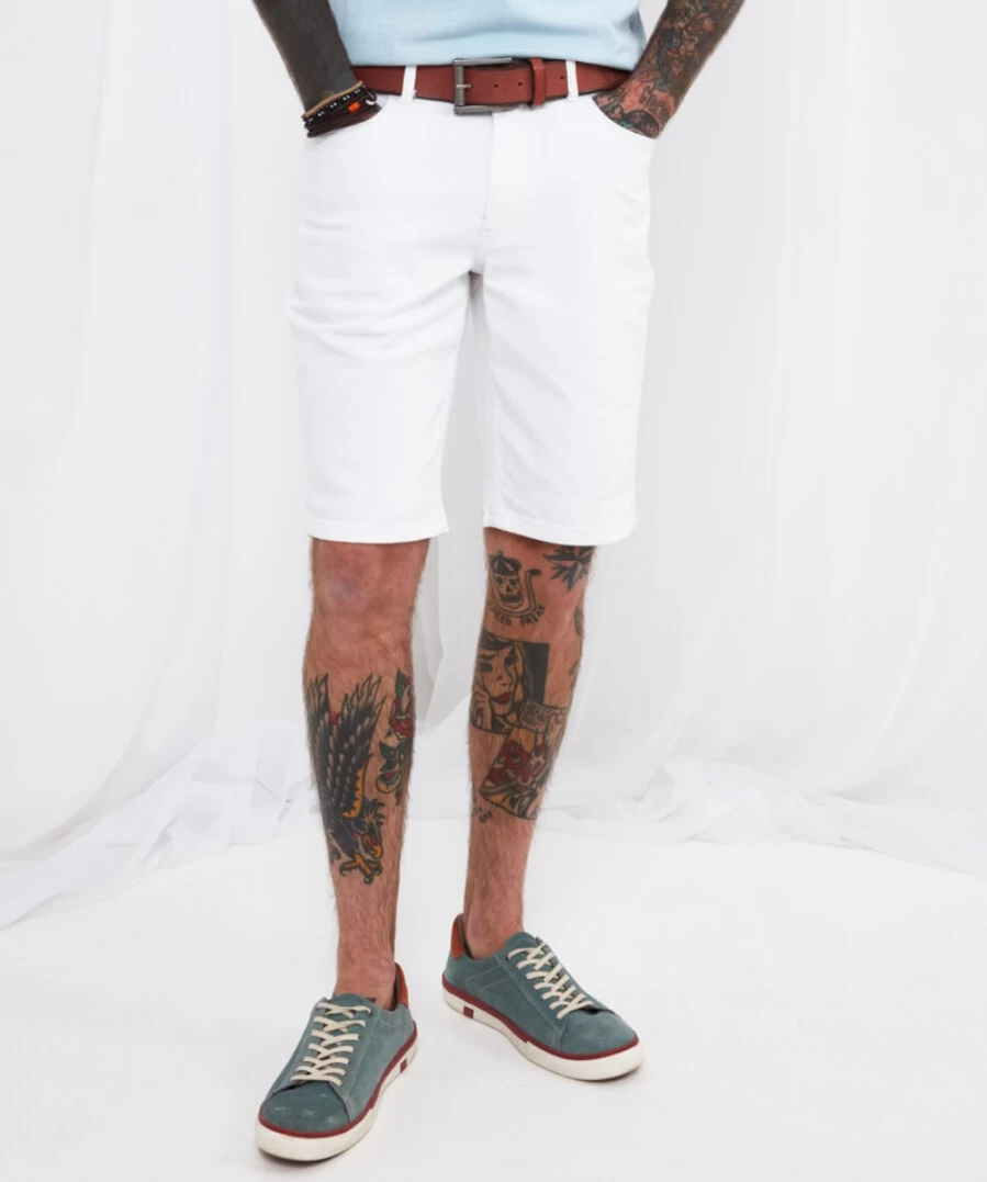 Joe Browns Men's Comfortably Cool White Shorts - Breathable Summer Shorts for Men