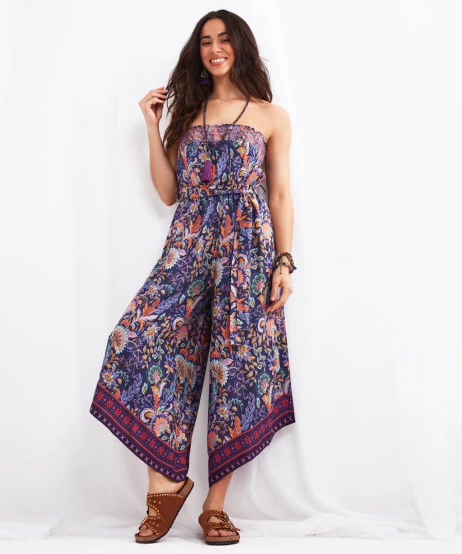 Joe Browns Women's Beachy Boho Jumpsuit in Multi - Stylish Floral Printed Romper for Summer