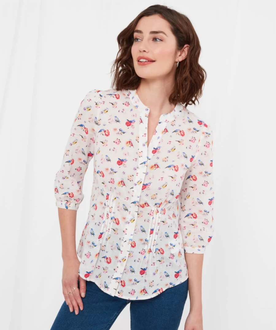 Joe Browns Women's Spring Bird Print Blouse in Multi-Color