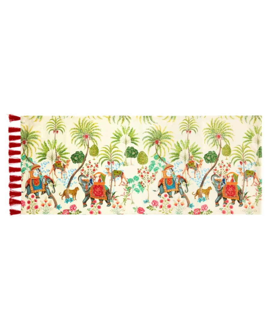 Joe Browns Wanderlust Multi-Color Bohemian Style Table Runner for Dining Decor