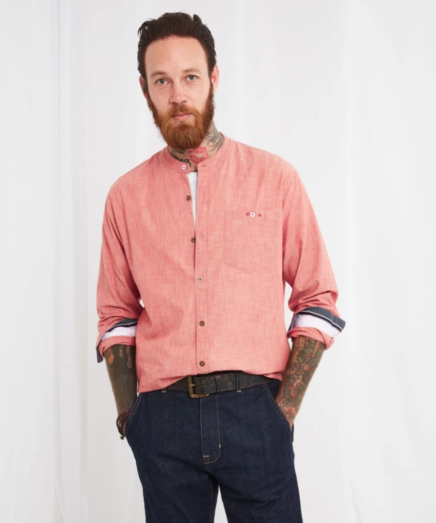 Joe Browns Men's Step Ahead Shirt in Sunset - Stylish Casual Wear