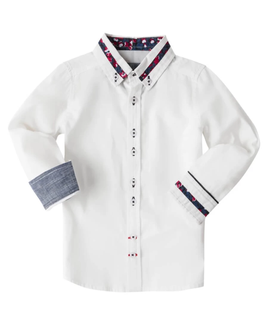 Joe Browns Kids White Cut About Collar Shirt - Stylish Children's Top
