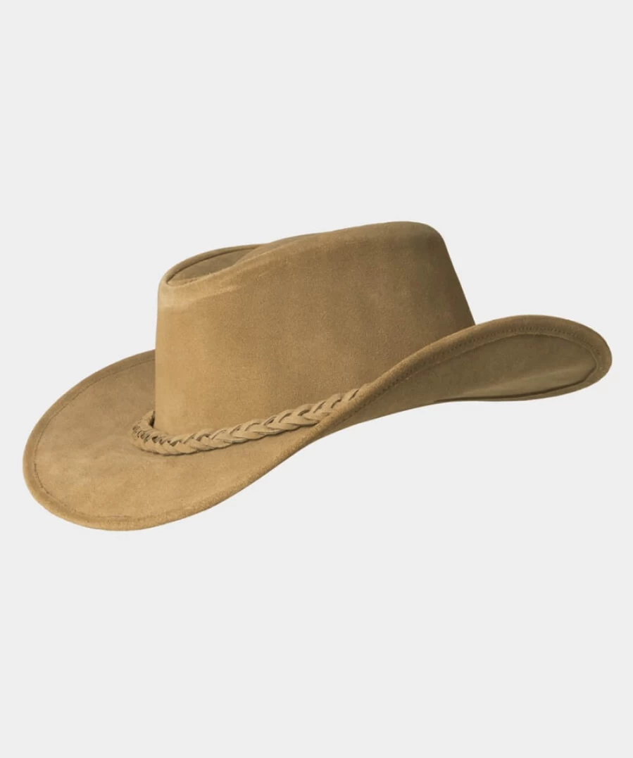 Joe Browns Women's Natural Suede Hat - Cala Bassa Wide Brim Fedora Style