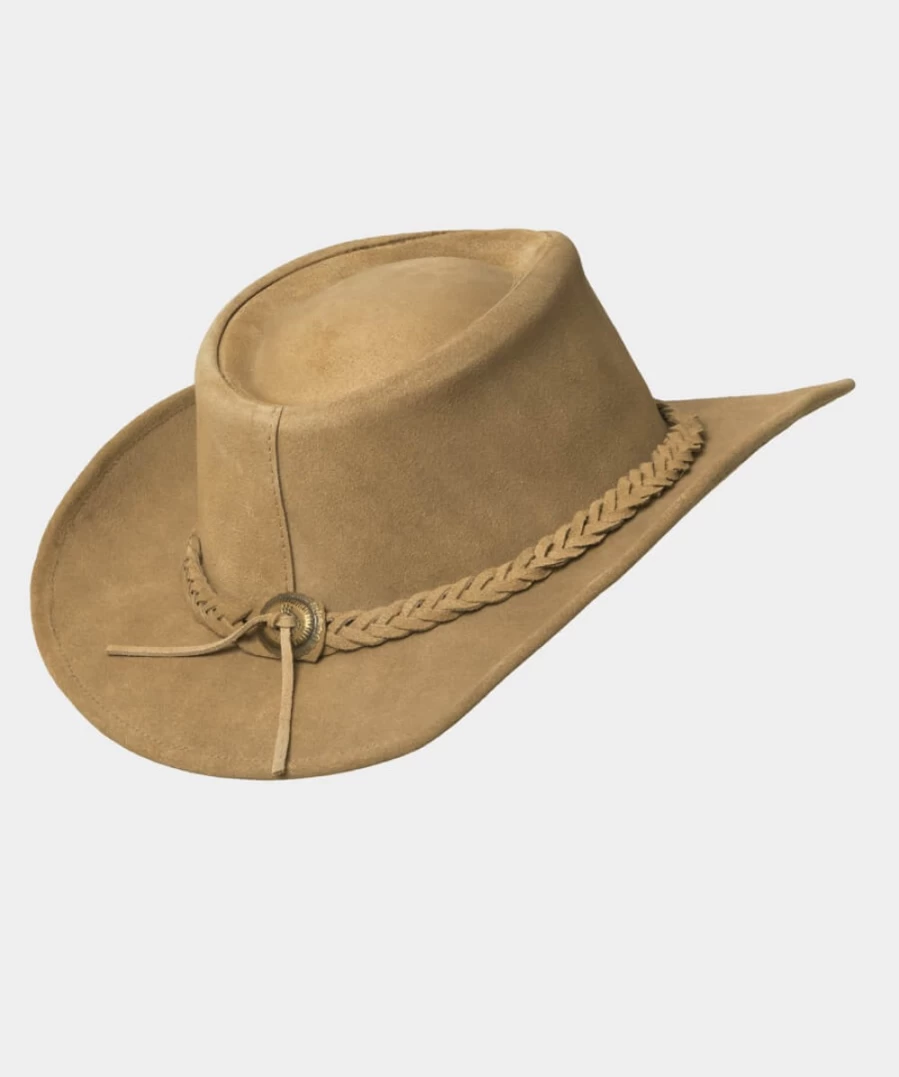 Joe Browns Women's Natural Suede Hat - Cala Bassa Wide Brim Fedora Style