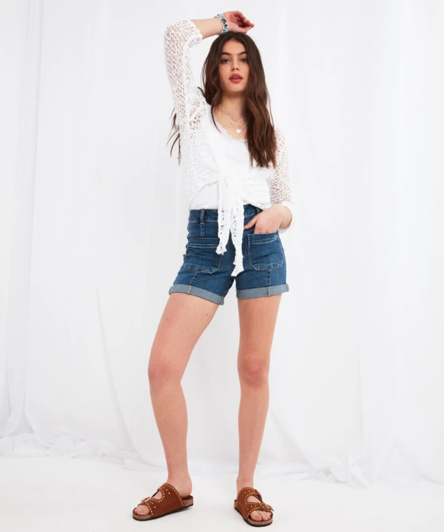 "Joe Browns Women's Blue Sea Breeze 2 Way Cardigan - Lightweight & Stylish"