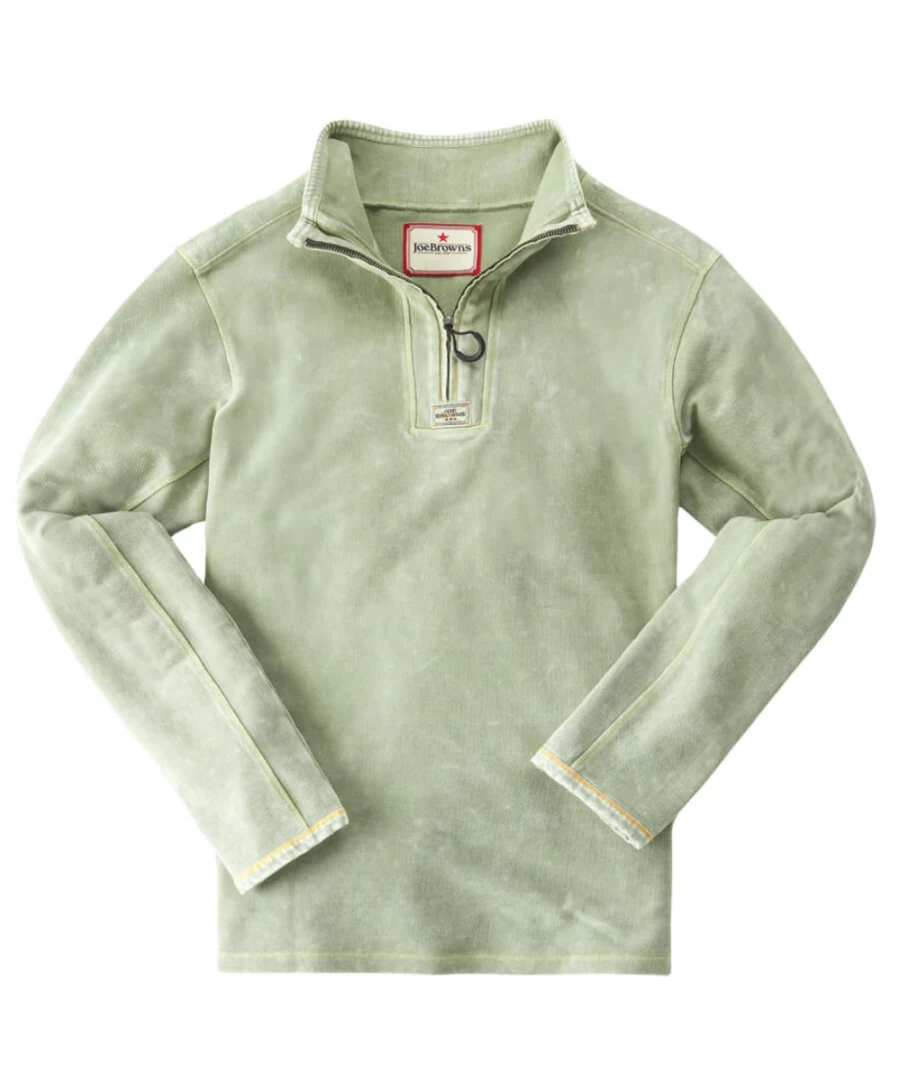 Joe Browns Men's Green Washed To Perfection Funnel Neck T-Shirt
