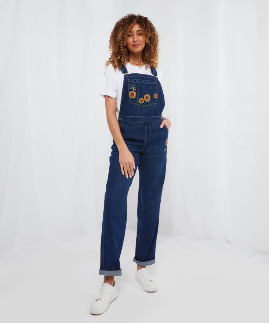 "Joe Browns Women's Blue Sunny Days Dungarees | Stylish Denim Overalls"