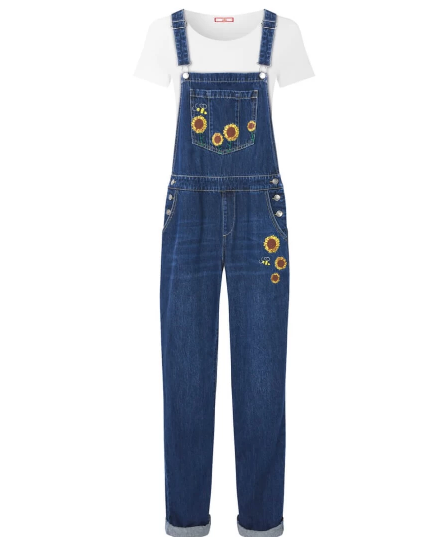 "Joe Browns Women's Blue Sunny Days Dungarees | Stylish Denim Overalls"