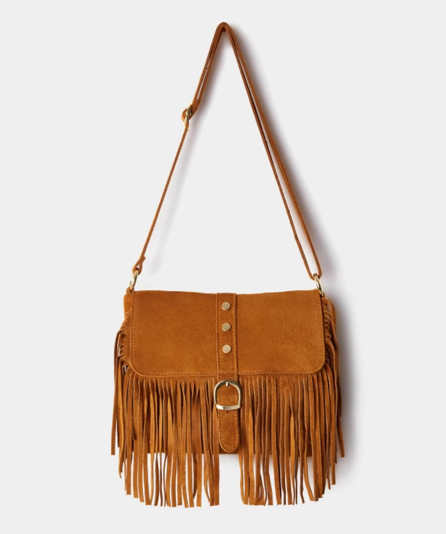 Joe Browns Women's Tan Free Spirit Suede Handbag
