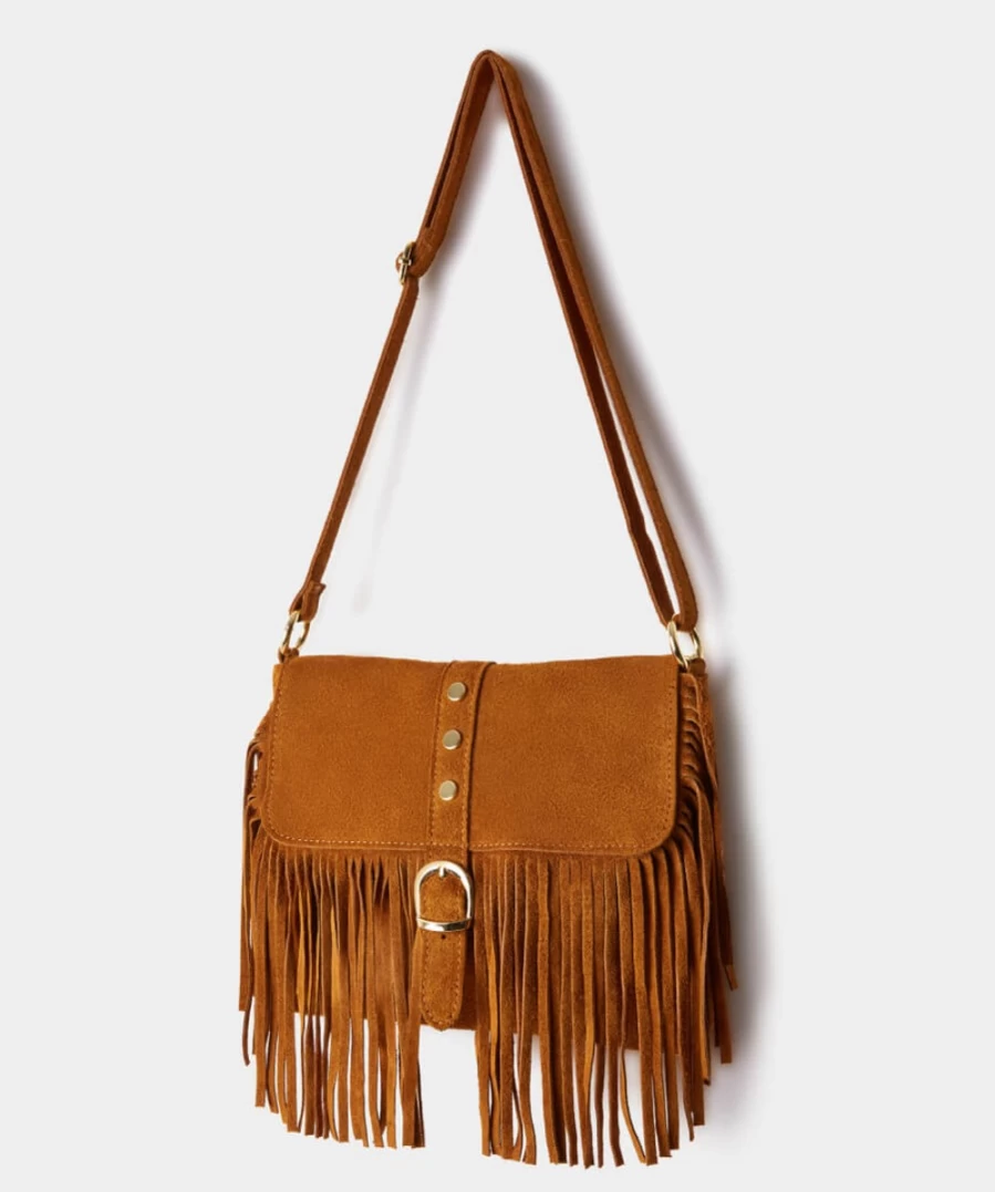 Joe Browns Women's Tan Free Spirit Suede Handbag