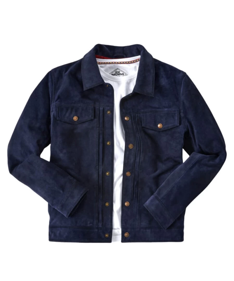 Joe Browns Men's Navy Suede Jacket – Good Times Style