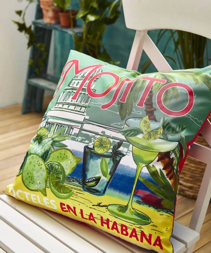 Joe Browns Marvellous Mojito Multi-Colored Garden Cushion for Outdoor Decor
