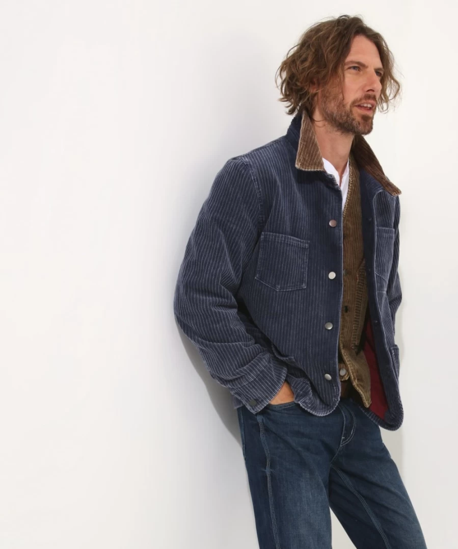 Joe Browns Men's Blue Keeping It Cool Jacket - Lightweight Breathable Outerwear