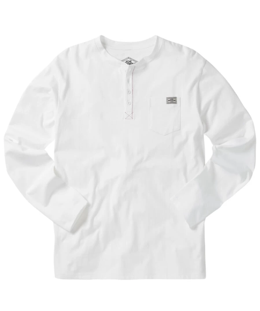 Joe Browns Men's White Got Your Back Henley Shirt
