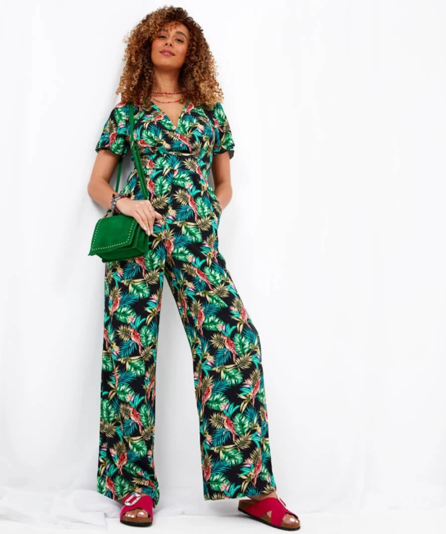 Joe Browns Women's Multi-Color Tropical Print Jumpsuit | Stylish & Comfortable