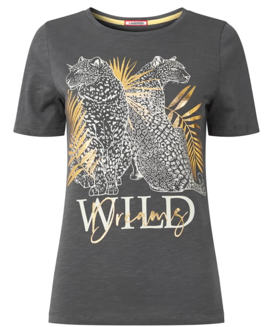 Joe Browns Women's Wild Dreams Black Graphic Tee