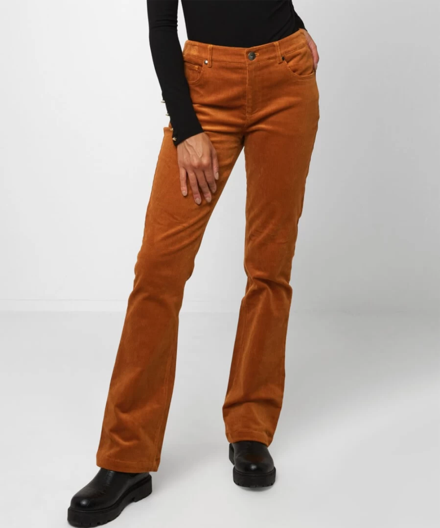 Joe Browns Women's Black Bootcut Corduroy Pants - Stylish & Comfortable Trousers
