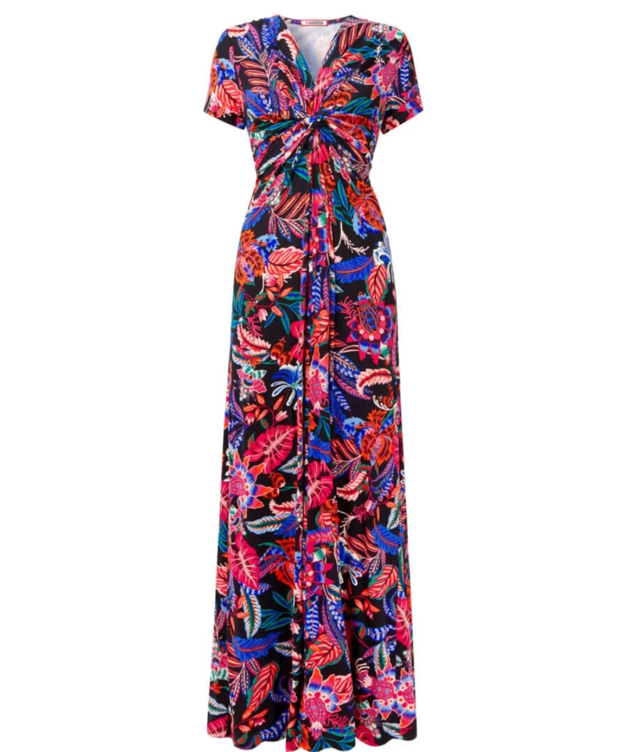 Joe Browns Women's Multi Color Knot Front Jersey Dress
